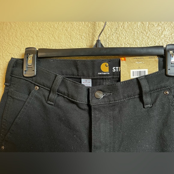 RUGGED FLEX® RELAXED FIT TWILL DOUBLE-FRONT WORK PANT - Picture 3 of 5